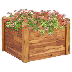 vidaXL Garden Raised Bed 60x60x44 cm Solid Acacia Wood