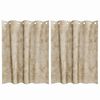 vidaXL Velvet Curtains with Curtains 2 pcs Cream 140 x 140 cm Velvet