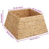 vidaXL Christmas Tree Collar Brown 50 x 50 x 25 cm Water Hyacinth