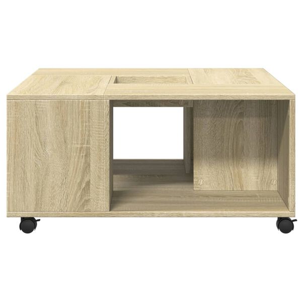 vidaXL Coffee Table Sonoma Oak 80x80x40 cm Engineered Wood