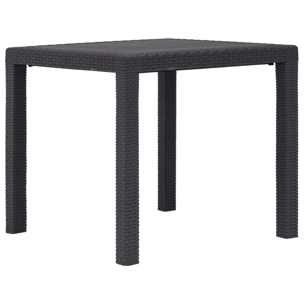 Brown shop plastic table