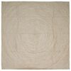 vidaXL Area Rugs Square Natural and White 240 x 240 cm Jute