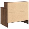 vidaXL Bedside Cabinets with Drawer 2 pcs Brown Oak 51x31x47 cm