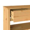 vidaXL Console Table Drammen Oak 89.5 x 37 x 73 cm Solid pine wood
