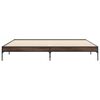 vidaXL Bed Frame without Mattress Brown Oak 200x200 cm
