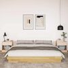 vidaXL Bed Frame without Mattress 200x200 cm Solid Wood Oak