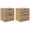 vidaXL Bedside Cabinet 2 pcs Artisan Oak 45 x 39 x 50cm