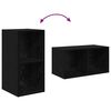 vidaXL TV Cabinet Set 4 pcs Black Oak 37 x 37 x 72 cm Engineered Wood
