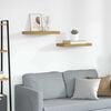 vidaXL Wall Shelf 2 pcs Beige 50 x 23 x 4 cm Engineered Wood