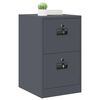 vidaXL File Cabinet Anthracite 44 x 50 x 74.5 cm Cold-Rolled Steel