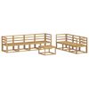 vidaXL Outdoor Sofa Set 8 pcs White 59 x 59 x 37 cm Solid Acacia Wood