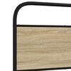vidaXL Bed Frame without Mattress 120x190 cm Small Double Sonoma Oak Engineered Wood