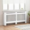 vidaXL Radiator Cover High Gloss White 172 x 19 x 81.5 cm