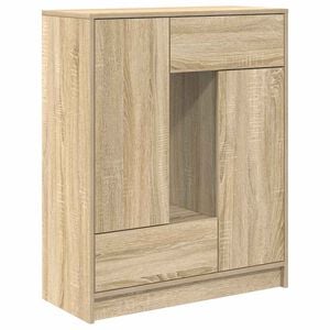vidaXL Sideboard with Drawers and Doors Sonoma Oak 73x31x90 cm