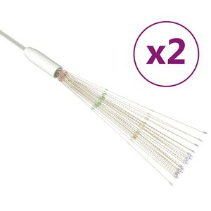 vidaXL Outdoor Christmas Firecrack Lights 2pcs Multicolour 20cm 280 LEDs