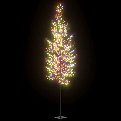vidaXL Christmas Tree 1200 LEDs Colourful Light Cherry Blossom 400 cm
