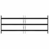 vidaXL Window Grille Black 116 x 45 cm Powder-Coated Steel