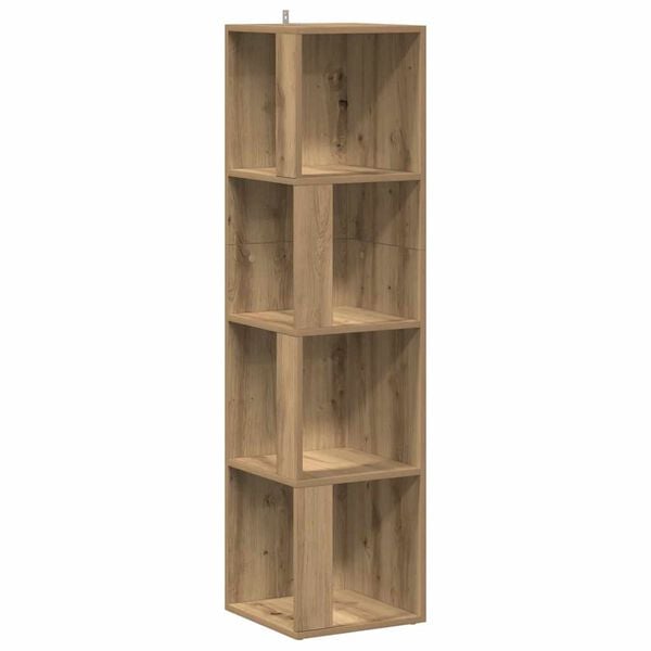 vidaXL Corner Cabinet Artisan Oak 33x33x132 cm Engineered Wood