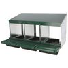 Kerbl Chicken Laying Nest 3 Sections Plastic Green