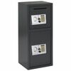 vidaXL Digital Safe with Lock Dark grey 35 x 31 x 80 cm Steel