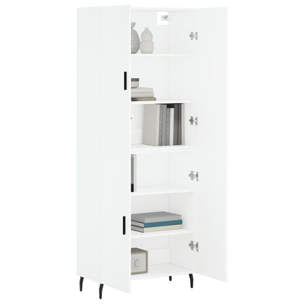 vidaXL Highboard White 69.5x34x180 cm Engineered Wood