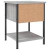 vidaXL Bedside Table Grey Sonoma 34x35.5x45 cm Engineered Wood