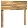 vidaXL Live Edge Headboard ROSTOCK White 100 cm Solid Acacia Wood