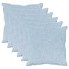 vidaXL Cushion Cover 6 pcs HEERLEN Light Blue 55 x 55 cm