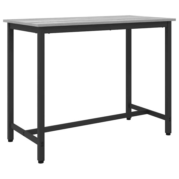 vidaXL Table Grey Sonoma 100 x 50 x 76.5 cm Engineered Wood and Steel