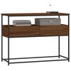 vidaXL Console Table Brown Oak 100x40x75 cm Engineered Wood