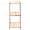 vidaXL 3-Tier Storage Racks 2 pcs 60x38x90 cm Solid Pinewood 150 kg