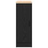 vidaXL Garage Storage Cabinet Black 30x51x85 cm Solid Wood Pine