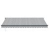 vidaXL Automatic Retractable Awning with LEDs Anthracite&White 450x350 cm