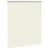 vidaXL Roller Blind Blackout Off White 120x130 cm Fabric Width 116.6 cm Polyester