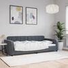vidaXL Day Bed without Mattress Dark Grey 90x190 cm Single Velvet