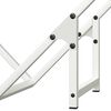 vidaXL Firewood Rack White 50x25x50 cm Cold-rolled steel