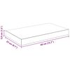 vidaXL Floating Wall Shelf High Gloss White 40x23x3.8 cm MDF