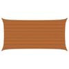 vidaXL Sun Shade Sail Orange and Brown 6 x 3 m 100% Polyester Oxford