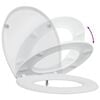 vidaXL Toilet Seat White 47 x 37 x 4 cm Duroplast
