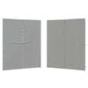 vidaXL Party Tent Sidewall 2 pcs Light Grey 200 x 195 cm PE and Steel