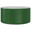 vidaXL Garden Raised Bed Green 140x140x68 cm Galvanised Steel