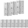 vidaXL Hinge 12 pcs 66 x 38 x 5 mm Silver Steel