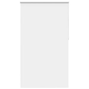 vidaXL Roller Blind Blackout White 125x210 cm Fabric Width 121.6 cm Polyester