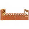vidaXL Bed Frame without Mattress Wax Brown 180x200 cm Super King Solid Wood Pine