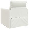 vidaXL Folding Sofa Bed White 74 x 77 x 81 cm PVC