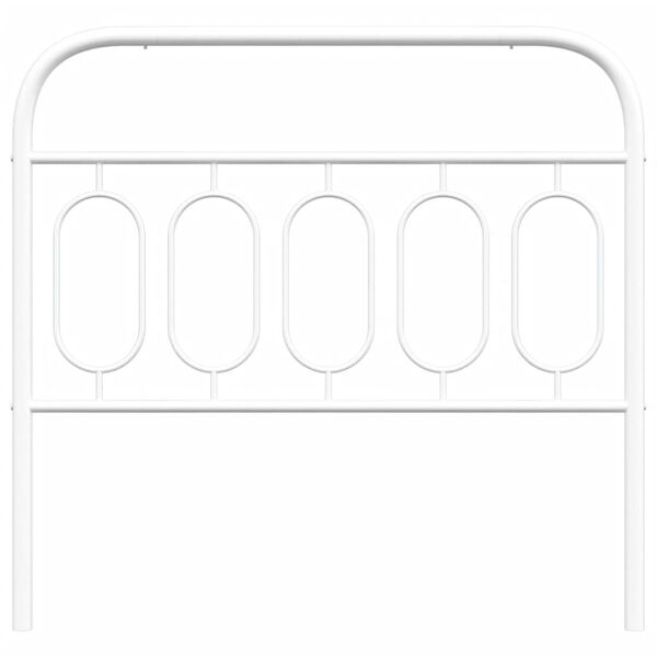 vidaXL Metal Replace Headboard White 100 cm