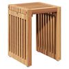 vidaXL Garden Side Table 3 pcs Brown 33 x 44.5 x 51 cm Solid Teak Wood