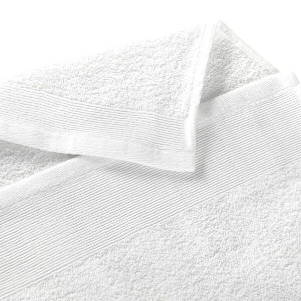 vidaXL Bath Towels 5 pcs Cotton 450 gsm 100x150 cm White