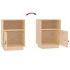 vidaXL Bedside Cabinets 2 pcs 40x34x55 cm Solid Wood Pine