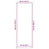 vidaXL Doormat Black 60x180 cm